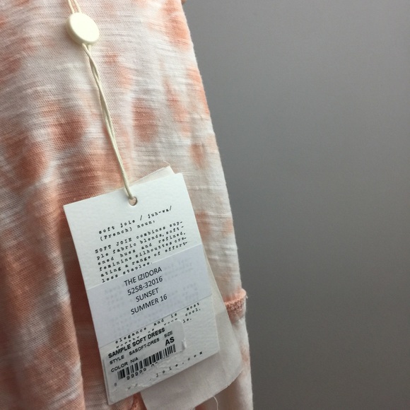 NWT Soft Joie The Izadora Orange Mini Tiered Dress - Picture 6 of 8